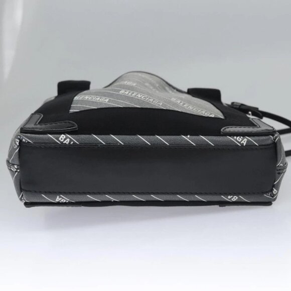 BALENCIAGA Hand Bag PVC Leather 2way Gray 390346 Auth BA449 - Picture 3 of 15